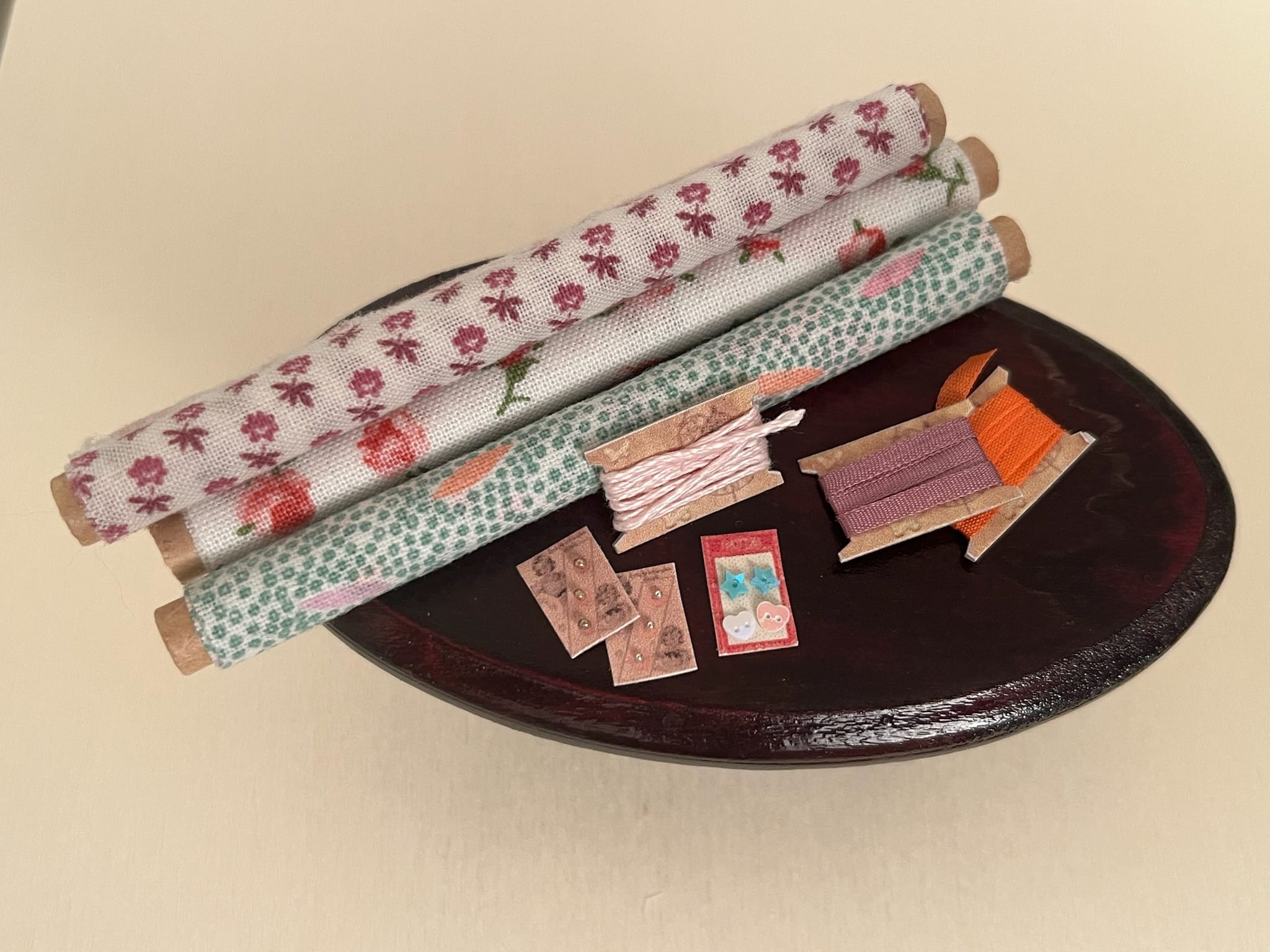 Hand-Painted Wooden Tray