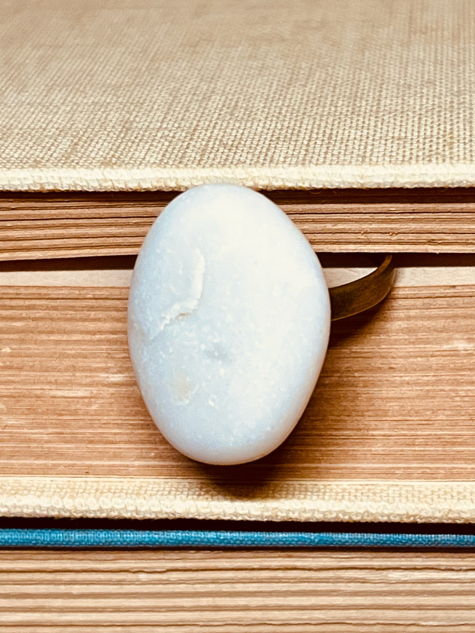 Weathered White Rock Ring